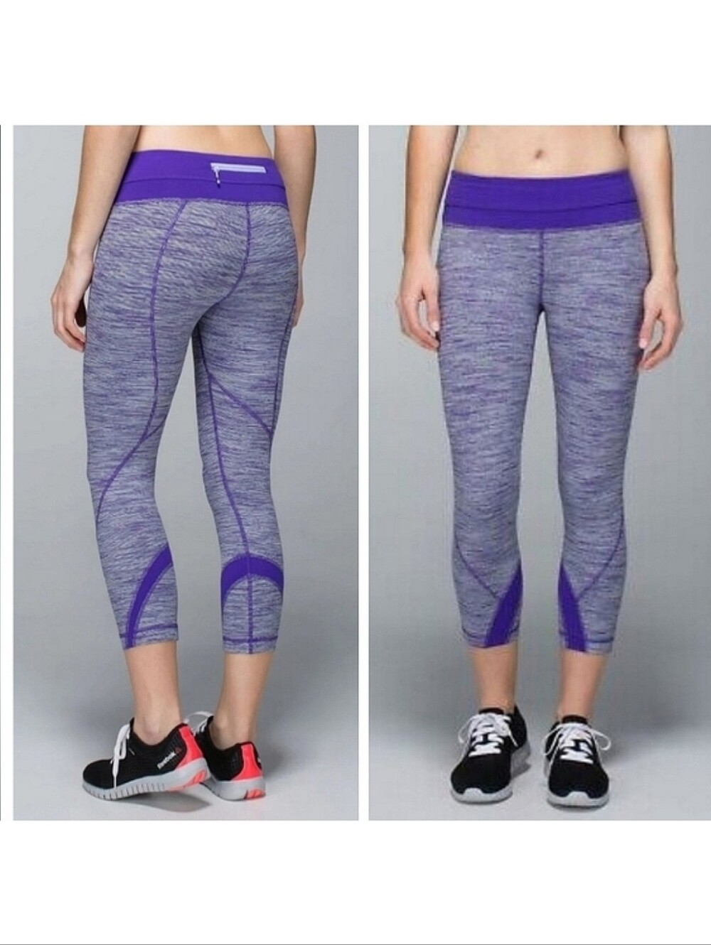 Lululemon Athletica Run Inspire Crop II All Luxtreme Sz 6 Running Workout Yoga
